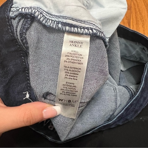 White House Black Market Zebra Print Skinny Ankle Jeans Size 14 - Picture 10 of 11